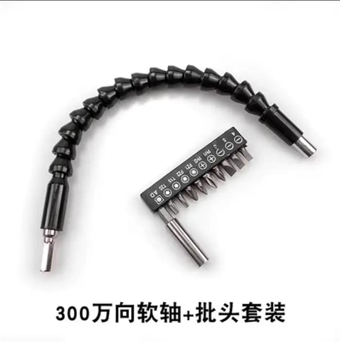 Perceuse de charge, tournevis électrique universel, arbre souple, pilote de manchon de tête, tige d'
