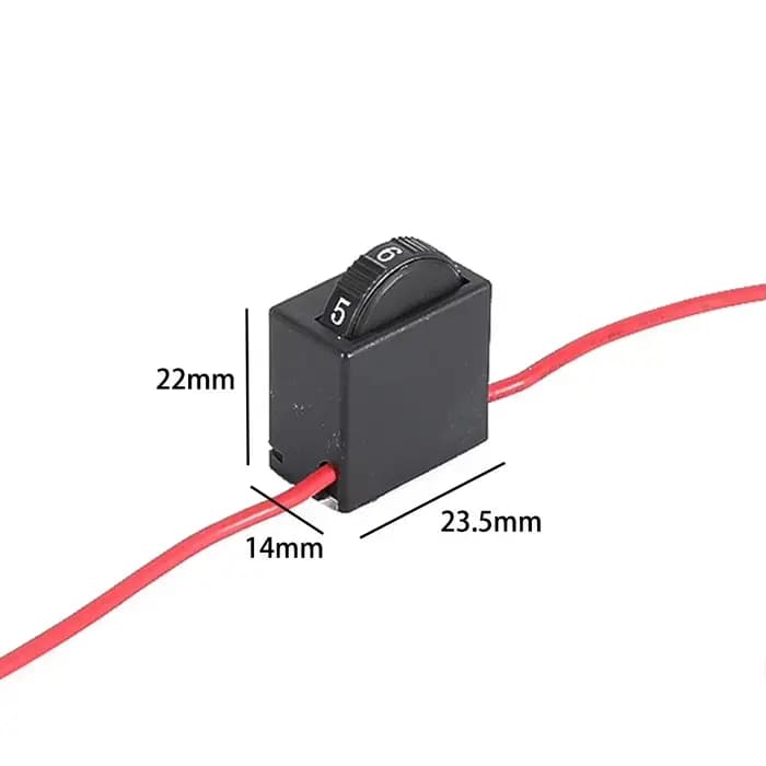 AC220V 6 vitesses régulateur commutateur pour meuleuse électrique DR2-6/1FE 12A 250V meuleuse d'angl