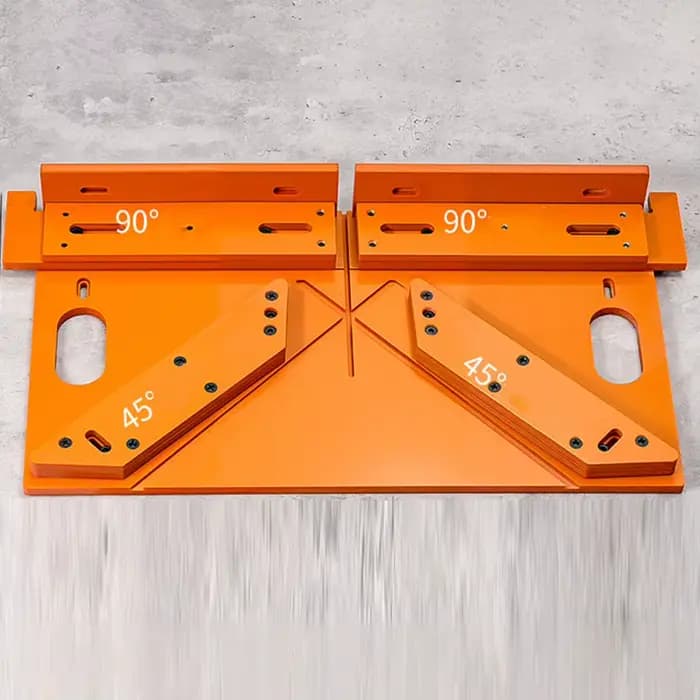 Guide de coupe décoratif pour plaque de base de scie à table, outil de guidage de coupe filetée, rai