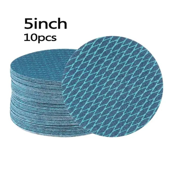 10 pièces disque de ponçage 5 pouces 125mm ponceuse orbitale papier de verre tampons à crochet et bo