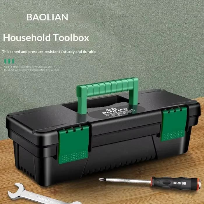 Boîte à outils en plastique de 10 pouces, boîte de rangement pour outils de menuiserie, réparations 
