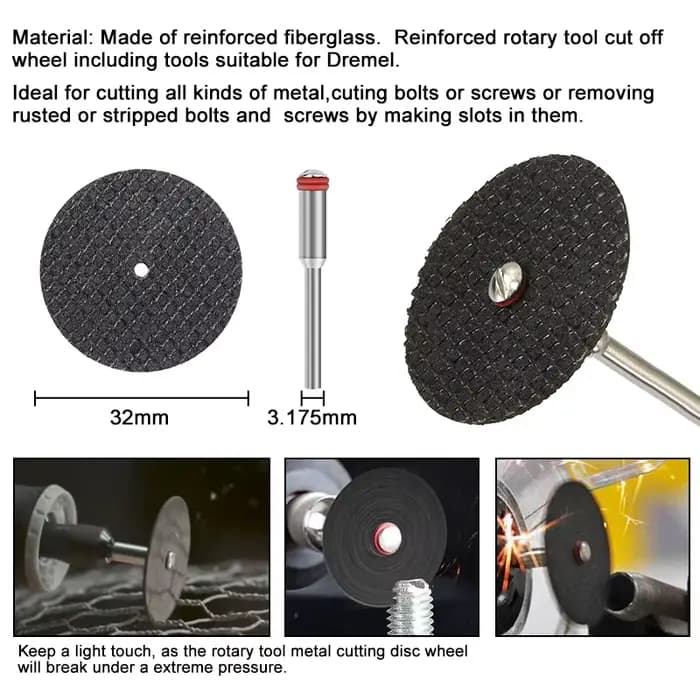 CMCP 101/102 pièces disque de coupe en métal pour meuleuse Dremel outil rotatif lame de scie circula