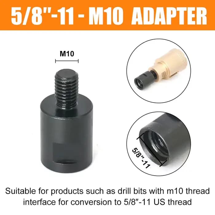 Adaptateur de meuleuse d'angle, convertisseur M10 M14 5/8-11, adaptateur d'abreurs, connecteur petd'