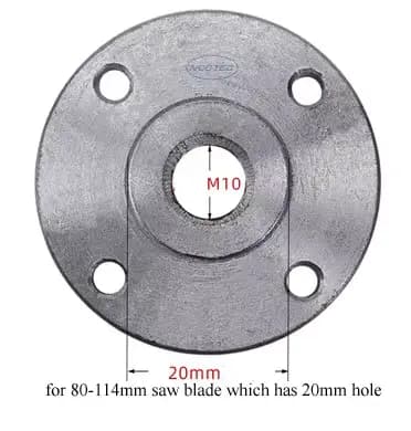 Brille M10-20mm M14-25.4mm M14/M16-22.23mm pour connecter 3.2 ''-12'' 80-300mm disque de coupe de la