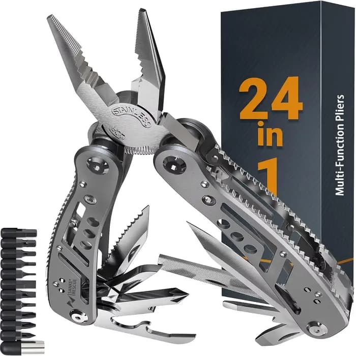 Pince coupante multifonctionnelle 24 en 1, pince diagonale universelle, antidérapante, outil durable