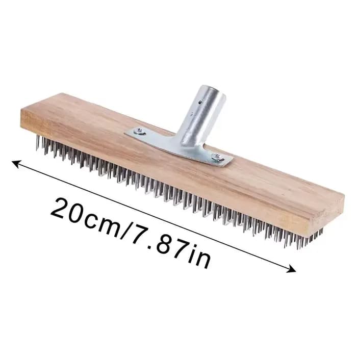 Brosse à récurer en acier, élargie, antirouille, balai métallique, outils de nettoyage multifonction