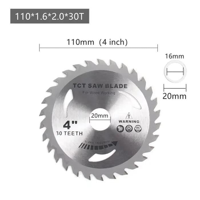 Lame de scie Double face en alliage de 4 à 9 pouces, disque de coupe circulaire, outil de perçage ro