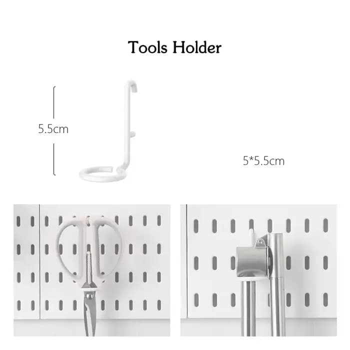 Accessoires de panneau perforé, bricolage, Organization de cuisine, sans perceuse, étagère suspendue