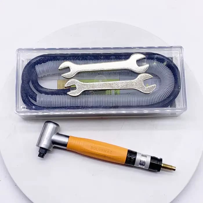 SONIDEC 3mm 90 degrés Air pneumatique Micro meuleuse meulage ensemble d'outils de polissage métal co