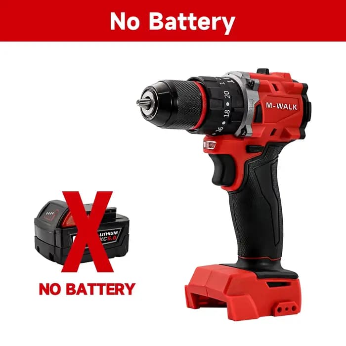 Pour Milwaukee 18V batterie broche Rechargeable sans brosse pilote perceuse électrique tournevis à p