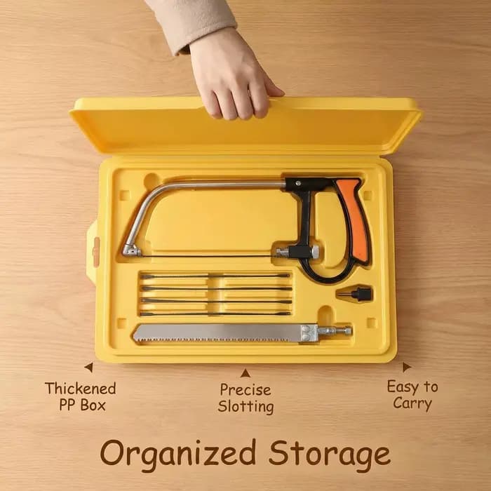 Scie à bois en acier, métal et verre - 6 outils à main pour le travail du bois - scie à main multifo