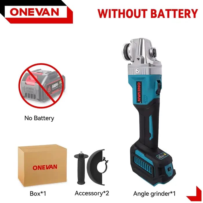 Makita – meuleuse d'angle électrique sans balais, 125MM, 6 vitesses, meulage sans fil, polissage du 