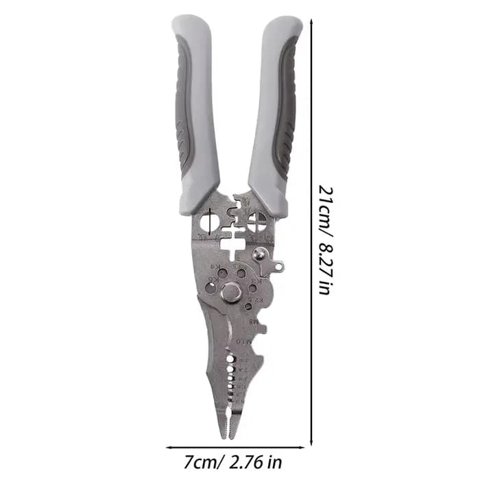 Pince à dénuder multifonctionnelle, pince à sertir robuste, coupe-câbles pour électricien, outils ma