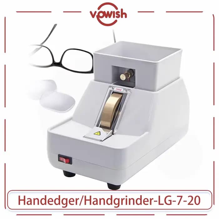 LG-7-20 optique main lentille Edger broyeur manuel Machine de bordure meuleuse de traitement rectifi