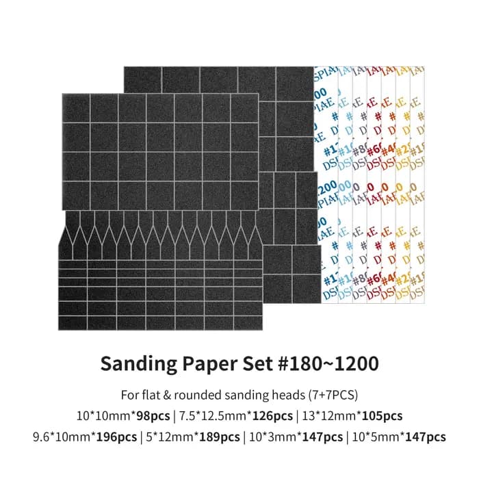 DSPIAE ES-A ponceuse alternative stylo de meulage électrique modèle en plastique tête de papier de p