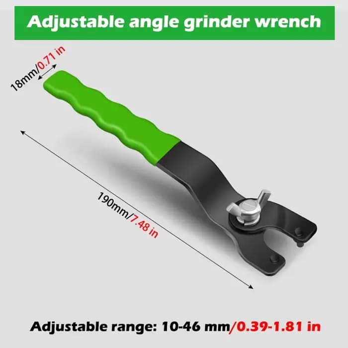 Meuleuse d'angle réglable enveloppée, couple de démontage, poignée en caoutchouc enveloppée pour rem