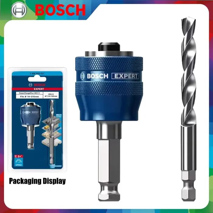 BOSCH 2608901966 Expert Change Plus HSS foret système de scie cloche adaptateur perceuses accessoire