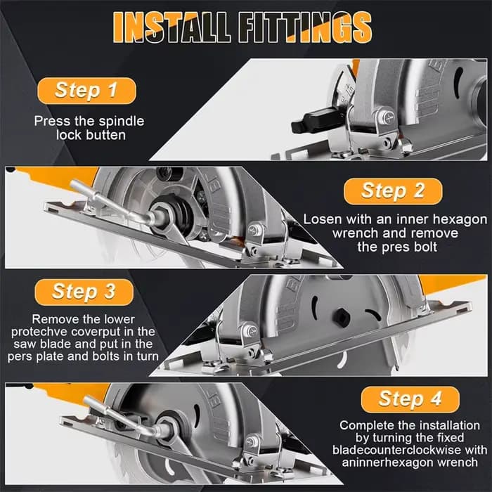 Scie circulaire électrique sans balais Electric Goddess 5 pouces ﻿ Pour batterie Dewalt 20V ﻿ Outil 