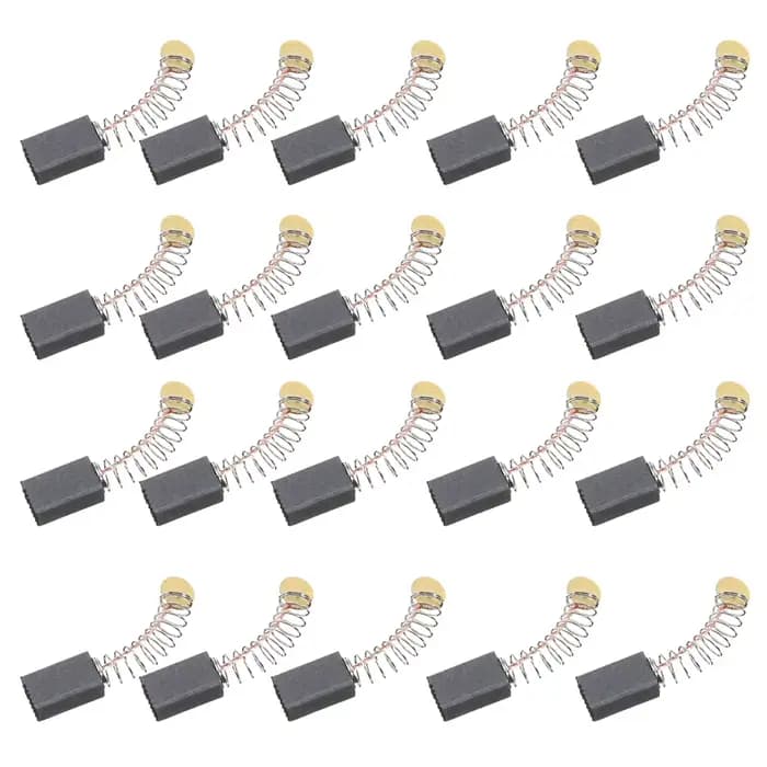 Brosses en carbone à plumes pour moteur, brosses en 2,4, meuleuse d'angle, tondeuse, marteau électri