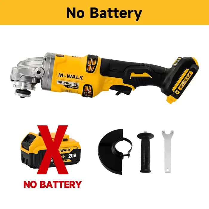 M-WALK Pour Dewalt 20V batterie broche sans brosse sans fil électrique meuleuse d'angle 100/125mm po