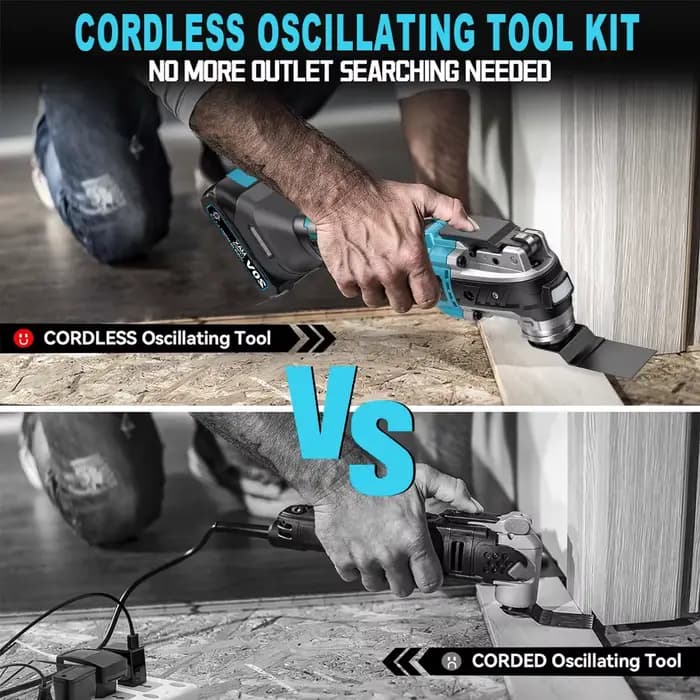 Makita-Scie Oscillante Électrique Sans Balais à Vitesse Variable, Machine de Rénovation, Outil Multi