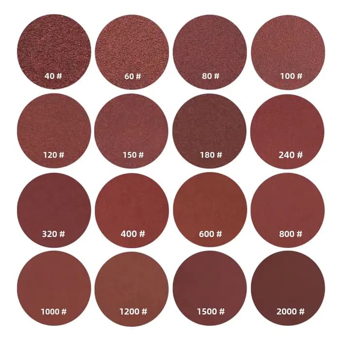 10/20/50 pièces disques abrasifs 2/3/4/5/6/7 pouces crochet et boucle 40-2000 grains papier de verre