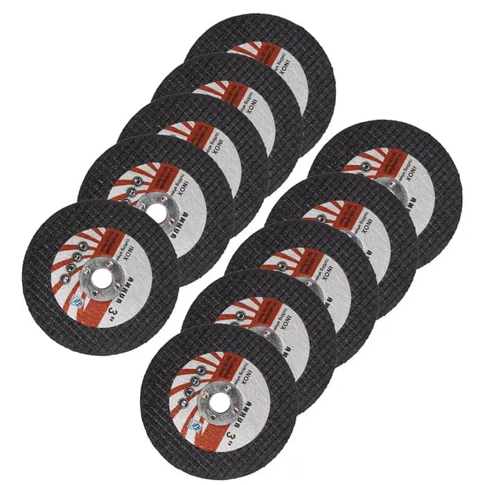 10 pièces meule circulaire 3 pouces 10*75mm de diamètre disque de meulage disque rond de coupe pour 