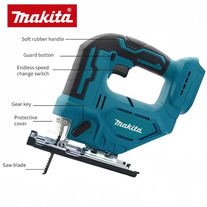 Scie sauteuse électrique sans fil Makita DJV182Z Brushless avec lame de scie