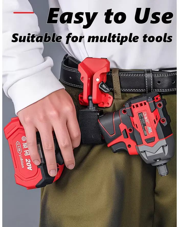 Porte-outil de ceinture auto-serrant haute résistance avec clip