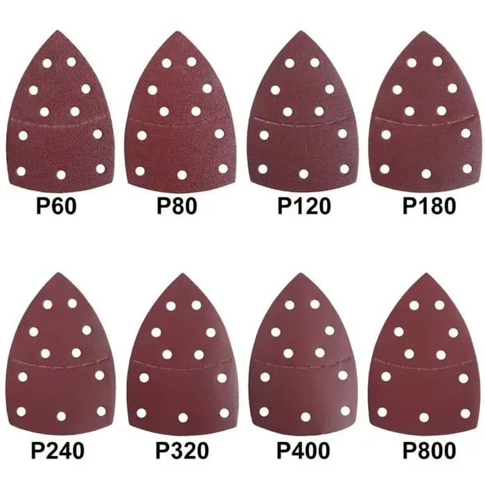 20 pièces 11 trous souris 40-2000 grains papier détail 160A paume ponceuse