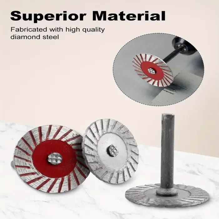 Disque de coupe 40mm, tige de 6mm, lame de scie circulaire, disque de ponçage, meule pour bois, métal, pierre, granit, marbre