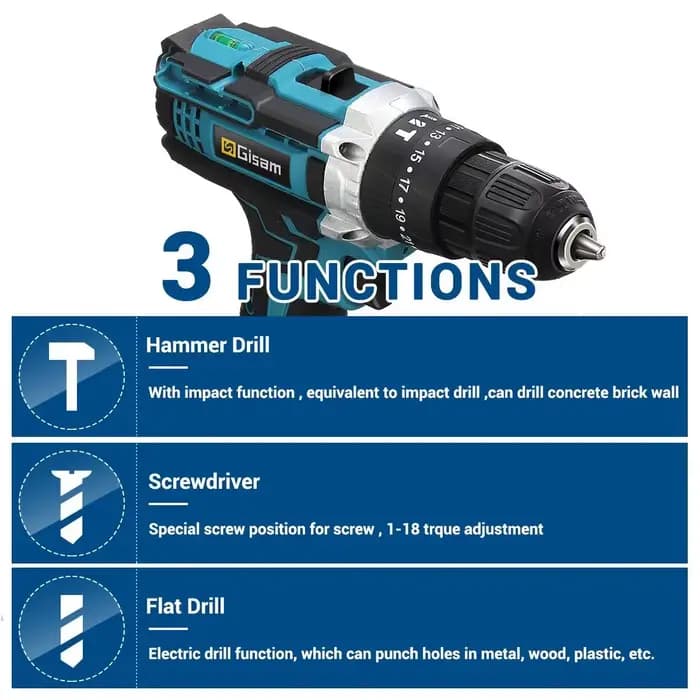 Perceuse sans fil 21V, tournevis électrique