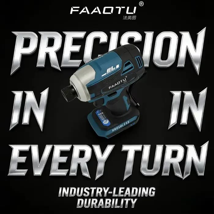 FAAOTU DTD172 Perceuse à percussion sans fil, moteur sans balais, perceuse électrique 18V pour bois, outils électriques, compatible avec la batterie MT