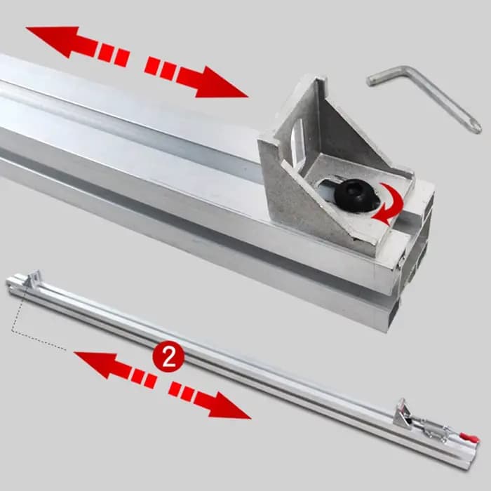 Nouveau système de Rail de guidage de scie circulaire électrique 60/100/120cm