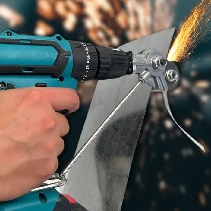 Perceuse électrique, ciseaux de conversion