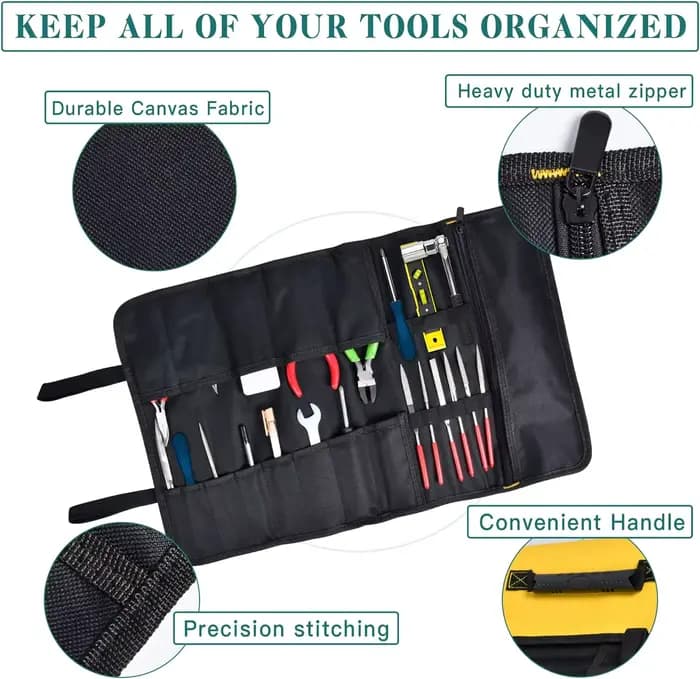 Sac de rangement enroulable pour outils