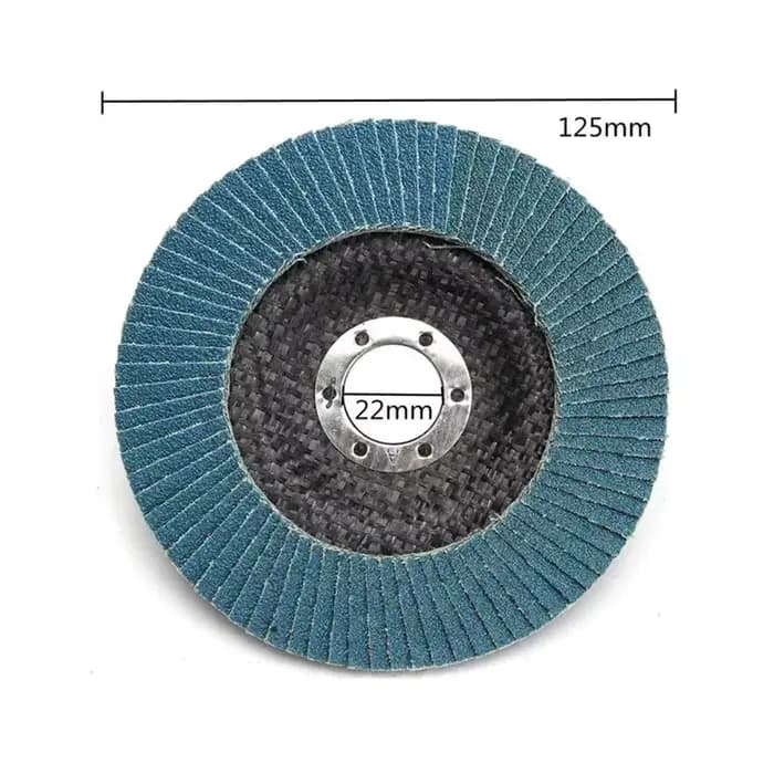 1 pièces 125mm disques à lamelles de ponçage en métal meuleuse d'angle roues 40/ 60/80/120 grain disque