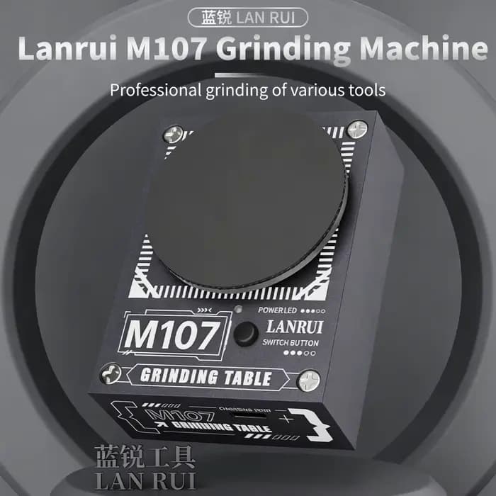 LANRUI M107 Meuleuse multifonction à 6 vitesses avec 4 disques abrasifs interchangeables pour le polissage et la réparation des pinces et des pliers