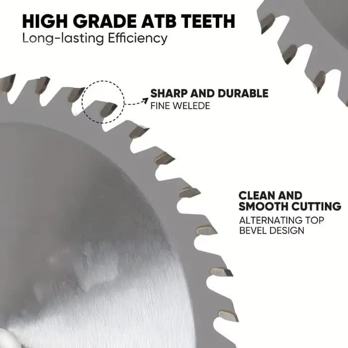 Lame de scie circulaire bidirectionnelle à pointe carbure à 40 dents