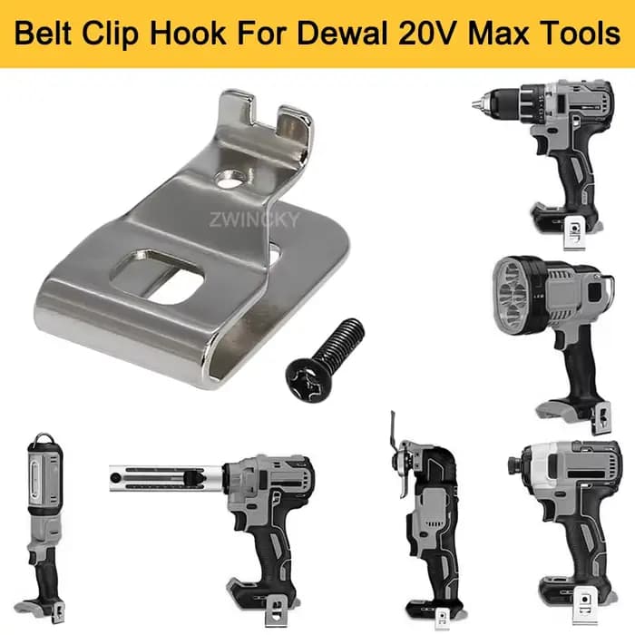 Clip de ceinture pour perceuse-visseuse Dewalt 20V N268241 N169778 DCD980 N086039 DCD985 – Accessoire pour outil électrique