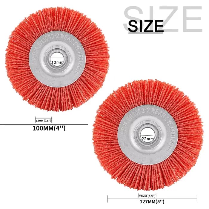 Meuleuse de brosse à roue en Nylon de 4 "5"