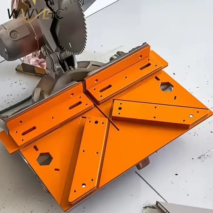 Guide de coupe décoratif pour plaque de base de scie à table