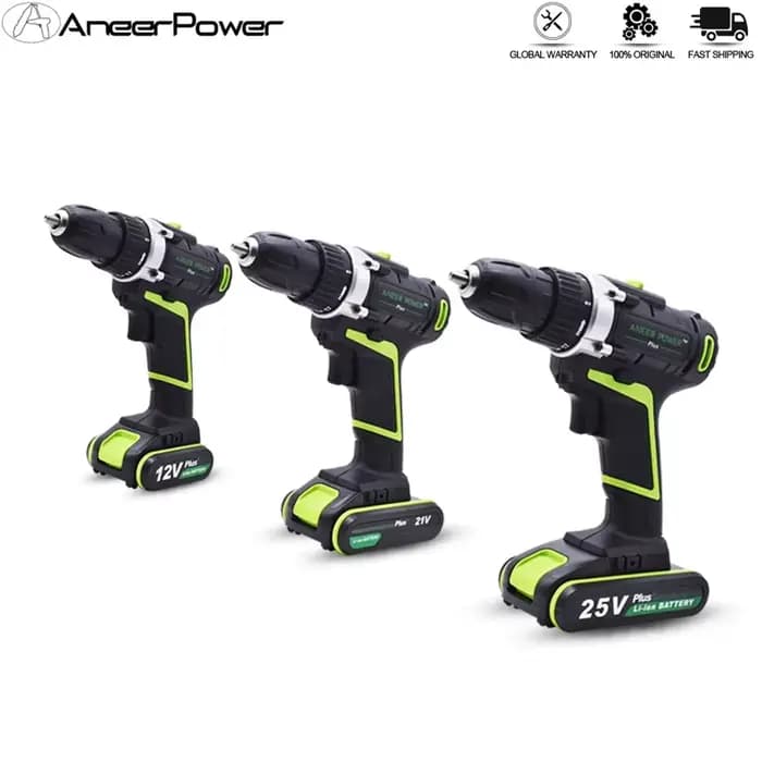 Perceuse électrique manuelle 12V 21V 25V Plus