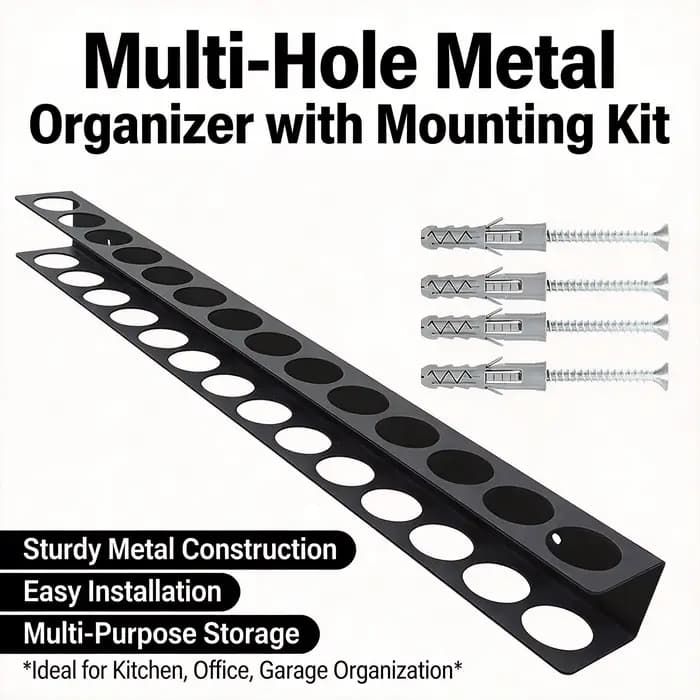 Support mural pour outils – Boîte de rangement robuste pour tournevis et vis