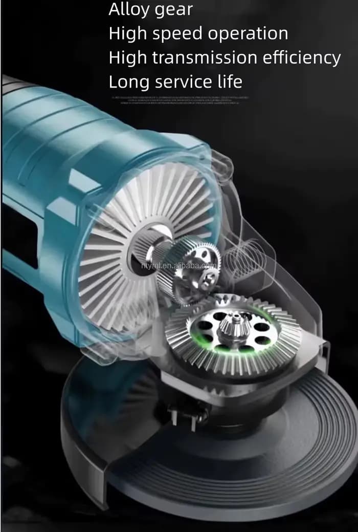 Meuleuse d'angle électrique sans fil professionnelle 1200W