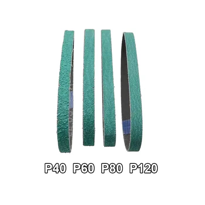 Bande de ponçage Z/A 1 "x 30", bandes de ponçage 25x762mm pour le meulage des lames de couteau, 4 pièces