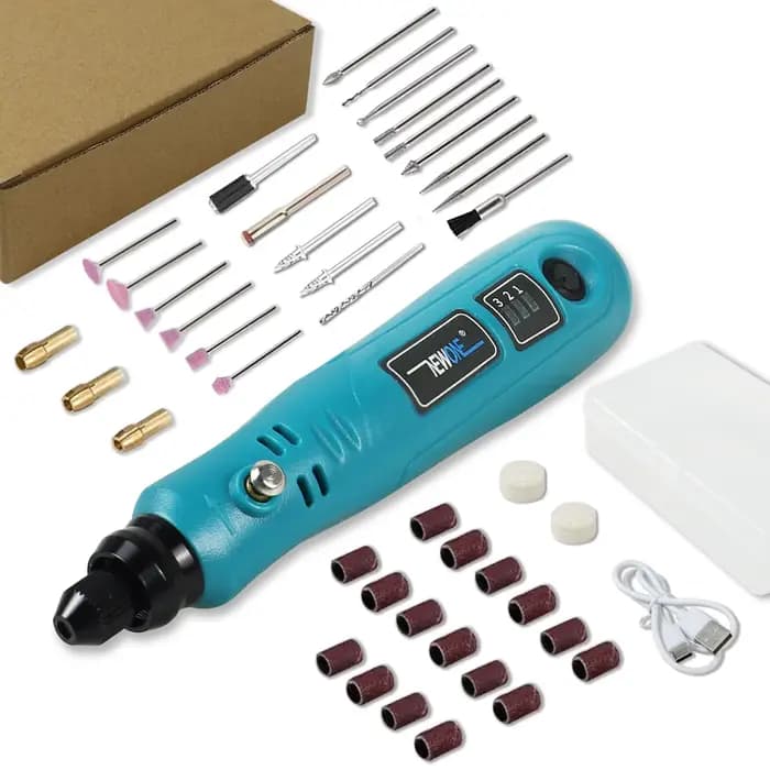 Graveur électrique sans fil 3.6V, mini perceuse meuleuse avec outils distants pour accessoires rectifieuse bricolage