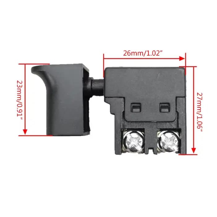 Interrupteur perceuse électrique 250V 6A