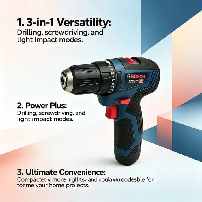 Perceuse électrique Bosch-GSB 12V-30 Professional