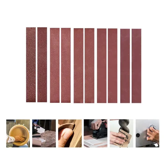 30*380mm courroies abrasives 10 pièces